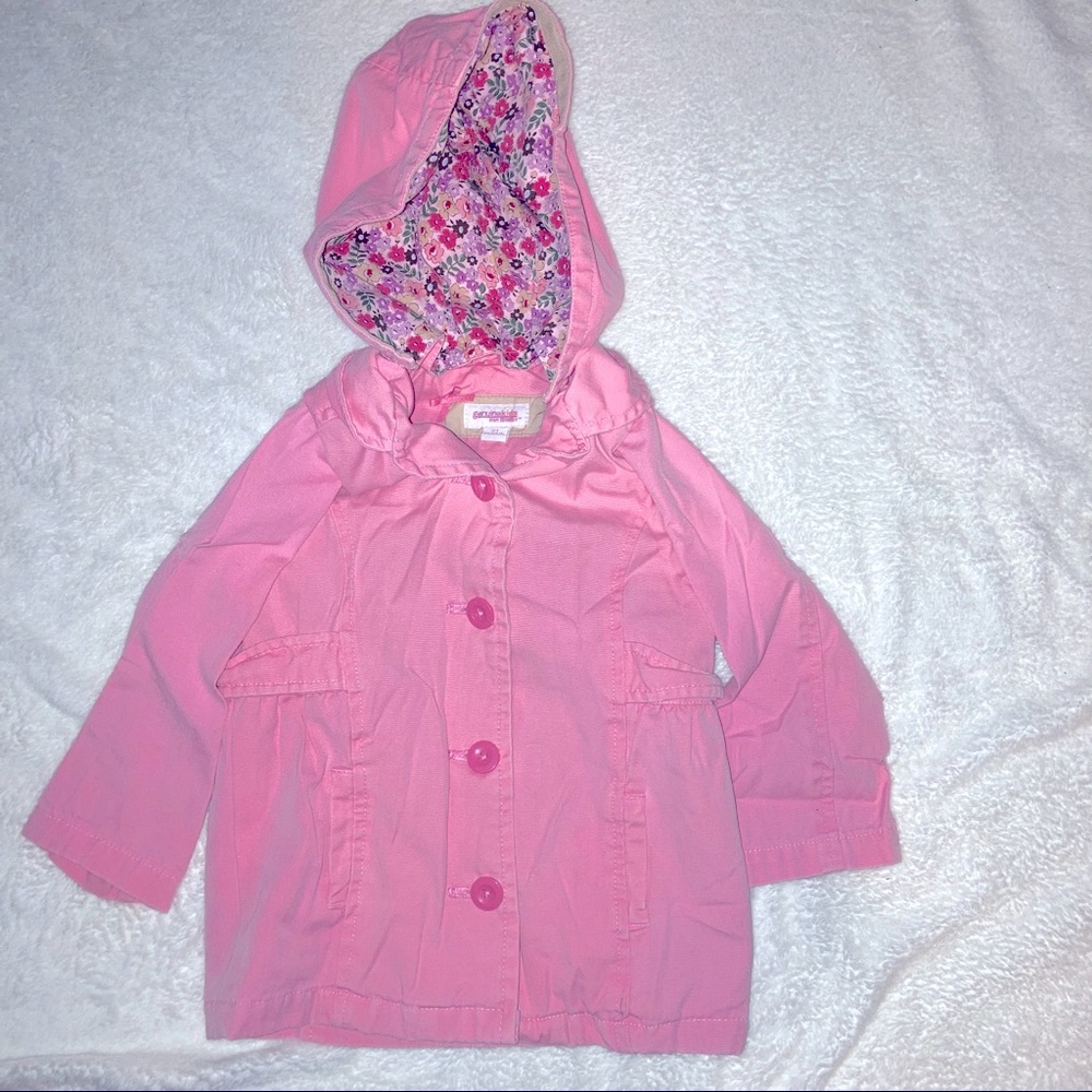 Osh Kosh Pink Coat Girls 2T w/ Detachable Hood
